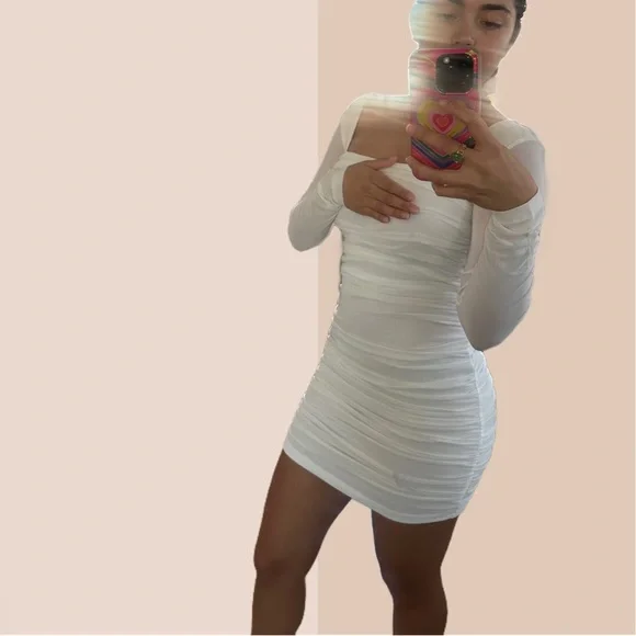 Princess Polly | Dresses | Princess Polly White Bodycon Dress | Poshmark